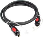KLOTZ - optikai kábel "High End", 5 m - TOSLINK - TOSLINK csatlakozók + TOFC600, 6 mm PLU átmérőjű, fekete optikai kábel - hangszerdepo