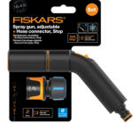 Fiskars ? omfort locsolópisztoly, állítható fejjel + CF tömlőcsatlakozó 13-15mm, STOP (1057607)