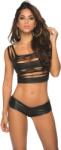 Mapalé Cheeky Boyshort - S/M - Wet Look Black