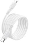 BOROFONE Cablu de date Borofone BX116, USB-C male - USB-C male, 1 m, White (6941991119842) - laptopaid