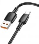BOROFONE Cablu de date Borofone BX93, USB-A male - USB-C male, 1 m, Black (6941991103179) - laptopaid