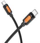 BOROFONE Cablu de date Borofone BX114, USB-C male - USB-C male, 1 m, Black (6941991116902) - laptopaid