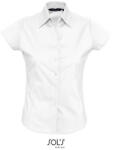 SOL'S Női pincér blúz SOL'S rövid ujjú - Fehér, XL