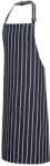 Portwest Szakácskötény PORTWEST nyakpántal kék - fehér csíkokkal, zseb nélkül