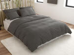  Pamut ágynemű STRAVON fekete-szürke Ágyneműhuzat mérete: 70 x 90 cm | 140 x 220 cm