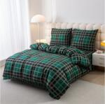  Flanel ágyneműhuzat KOCKA zöld Ágyneműhuzat mérete: 70 x 90 cm | 140 x 220 cm