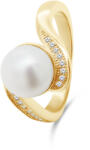 Brilio Silver Bájos aranyozott gyűrű valódi gyönggyel RI061Y 50 mm