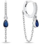 Brilio Silver Eredeti karika fülbevaló lánccal EA880W