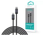 DEVIA ST101722 Gracious Series 1m 27W PD Type-C/Lightning fekete adat és töltőkábel (ST101722) - officedepot