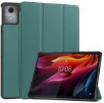 Gigapack Lenovo Tab K11 Plus (TB352) tok álló, bőr hatású (aktív flip, oldalra nyíló, trifold, asztali tartó) sötétzöld (GP-168358)