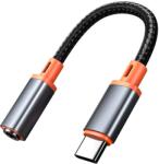 Xmart Адаптер Xmart - USB-C/жак 3.5 mm, черен/оранжев (19891)