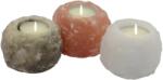 Himalaya Salt Dreams Комплект свещници от хималайска сол Himalaya Salt Dreams - Многоцветни, 3 броя (243758)
