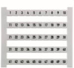 Weidmüller Sorkapocs jelölő szám 1-50 fehér DEK 6 FW 1-50 0468660001 Weidmüller (468660001)