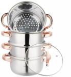 Klausberg Gőzölő Klausberg KB 7727, 18 cm, 2, 5 liter, 5 részes, Indukciós, Inox/Róza arany (KB7727)