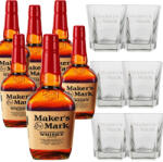 Maker's Mark Makers Mark Whisky 6 db + 6 db Ajándék Pohár (0, 7L 45%)