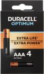 Duracell Optimum Power Boost AAA MX2400 1, 5 V alkáli elemek 4 db