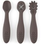 Petite&Mars Take&Match 6m+ linguriță pentru copii Bitter Cocoa 3 buc Set pentru masa bebelusi