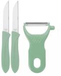 Koopman International 3 darabos Koopman gyümölcs- és zöldséghámozógép készlet, rozsdamentes acél/ABS, zöld (KO-C80201870V)