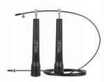 4Fizjo Ugrókötél fém csapágyazással, 4FIZJO, gyors beállítás, könnyű súly, ergonomikus fogantyúkkal, Crossfit, Fitness, Boxing, Műanyag/Aliminum, 300 cm, Fekete (P-5907739311528)
