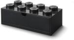 LEGO Tárolódoboz íróasztalra, fiókos, LEGO "Brick 4x2", fekete (L40211733) - primatinta