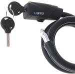 Avex Lopásgátló kerékpár, Kerékpárzár, spirál, kulcs, hossza 150cm, szín Fekete (AVX-KX5056)