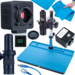 Rosfix Earth Pro MCEP-0.5X digitális mikroszkóp Crux PRO KMCP-HDMI-USB 5mp kamerával és szilikon szőnyeggel 380x260mm