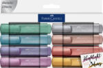 Faber-Castell Set 8 textmarkere metalizate Faber-Castell FC154625, Cutie carton (FC154625)
