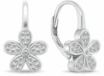 Brilio Silver Cercei cu flori de argint cu zirconii limpezi EA112W