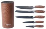 Voltz Комплект ножове и поставка Oliver Voltz OV51633G5 Wood, мраморно покритие, кафяви (OV51633G5 Wood)