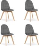 LEOBERT BORA szék - sötétszürke bársony x 4