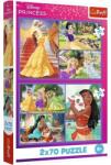 Trefl Disney Hercegnők 2x70db-ps puzzle - Trefl (34440)