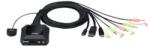 ATEN 2-Port USB-C DisplayPort Hybrid Cable KVM Switch (CS52DP-AT)