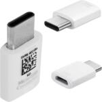 Samsung Оригинален Преход/Адаптер за Samsung micro-USB to USB-C EE-GN930BW, Бял (Bulk) (EE-GN930BWE/Bulk)