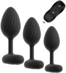 Anos RC Butt Plug Set with Vibration Black