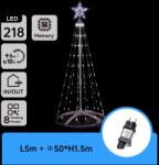 Aigostar - LED външна коледна украса LED/3, 6W/230V 150 cm IP44 студено бяла (AI1221)