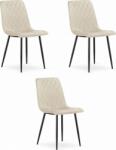  Turin szék - bézs bársony x 3