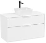 Roca Optica Fürdőszobaszekrény mosdó nélkül 98, 5x58x45, 5 cm matt fehér OPTDESK1002ZBM (OPTDESK1002ZBM)