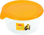 Keter Fresh& Go Ételtároló - Kerek - 0, 5L - Sárga (182261)