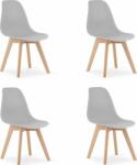 LEOBERT Krzesło KITO - szare x 4