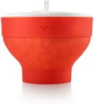 Lékué Recipient pentru popcorn cu microunde 20 cm, roșu, silicon, Lékué (LKE881640) Castron