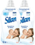 Silan Sensitive öblítő 2x1408 ml (128 mosás)