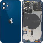Apple Piese si componente Capac Baterie Apple iPhone 12, Cu Carcasa Mijloc, Albastru, Swap (cap/ai12/cu/al/sw)