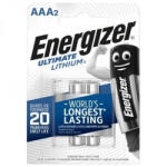 Energizer ELAAAB2 Ultimate Lithium LR03 (AAA) mikro elem - extra hosszú élettartamú, ultrakönnyű 1, 5V prémium lítium elem nagy teljesítményű és okoseszközökhöz ( 2db/csomag ) ( ELAAAB2 ) (ELAAAB2)