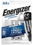 Energizer ELAAB2 Ultimate Lithium LR6 (AA) ceruzaelem - extra hosszú élettartamú, ultrakönnyű 1, 5V prémium lítium elem nagy teljesítményű eszközökhöz ( 2db/csomag ) ( ELAAB2 ) (ELAAB2)