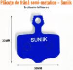 Suniik Placute de frana semi-metalice Suniik 30x33mm (C555 - 16 B)