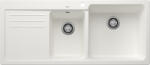 BLANCO Naya 8 S Silgranit két medencés 116x50 cm mosogató, jobbos/fehér 525783 (525783)