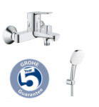 GROHE BauEdge kádcsaptelep + Tempesta Cube 110 kádszett, króm (SET-FGR-202511131407)