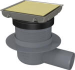 Deante Megfordítható padlóösszefolyó, szálcsiszolt arany KOS_R01D (KOS_R01D)