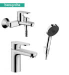 Hansgrohe Vernis Blend kád- és mosdócsaptelep szett Pulsify Select S zuhanyszettel, króm (SET-HG-202511131700)