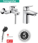 Hansgrohe Logis kád- és mosdócsaptelep szett + Pulsify zuhanyszett, króm (SET-HG-202511131520)